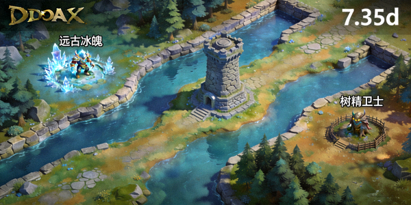 DOTA2新版本7.35d更新后游戏地图画面变化